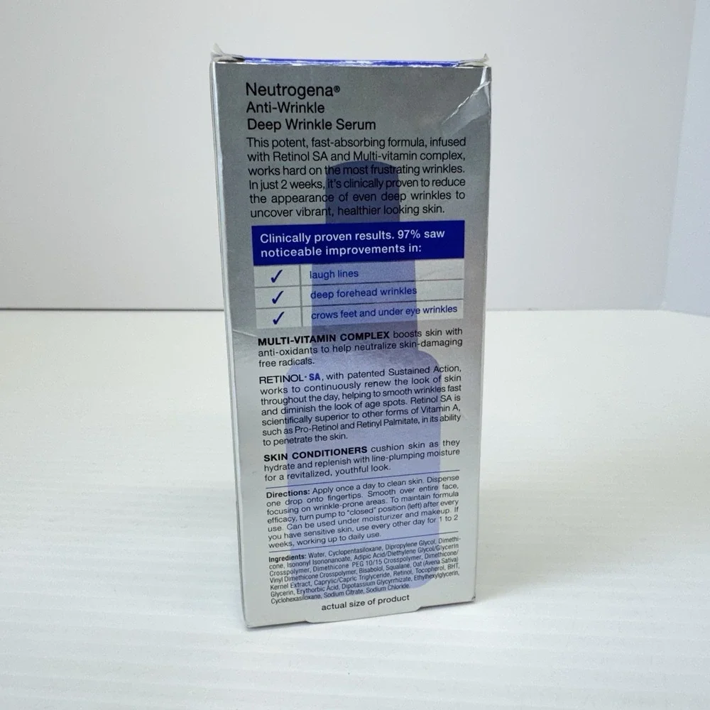 Neutrogena Retinol SA + Multi-Vitamins Anti-Wrinkle Deep Wrinkle Serum 1 Oz HTF